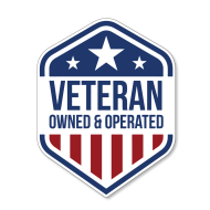 Veteran-Owned Badge with Service Truck